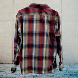 Pierre Cardin Plaid Button Down Sz Large